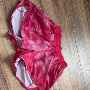 lululemon athletica Pink Tie-Dye Athletic Shorts